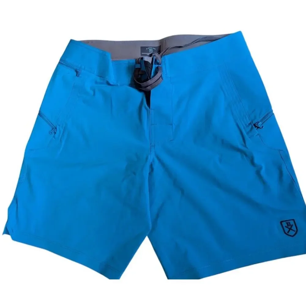 Bluesmiths Spartan Shorts Mens 32 Makai Blue Swim Trunks 10